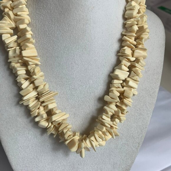 Beach Jewelry Lot 6 pc Shell Coconut Wood Leather - Picture 5 of 9